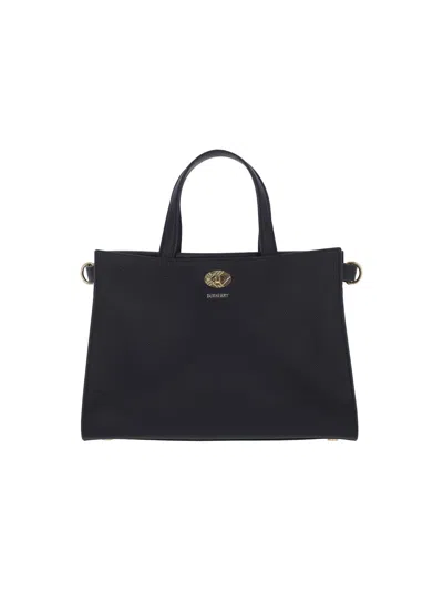 Burberry Cotswolds Small Tote Bag In Black