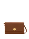 Burberry Leather Cotswolds Strap Wallet In Brown