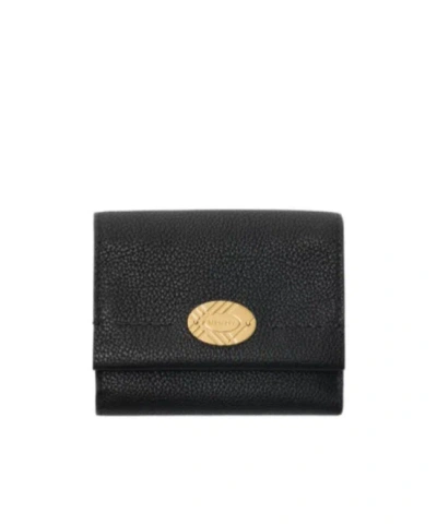 Burberry Logo-detail Wallet In Black