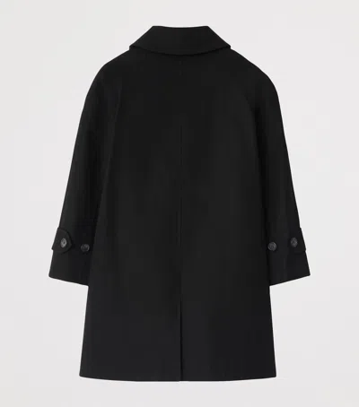 Burberry Kids' Cotton Adaptable Car Coat In Black