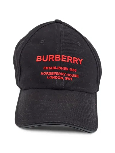 Pre-owned Burberry Cotton Baseball Cap In Black