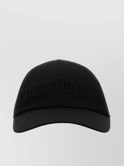 BURBERRY COTTON BASEBALL CAP CURVED BRIM