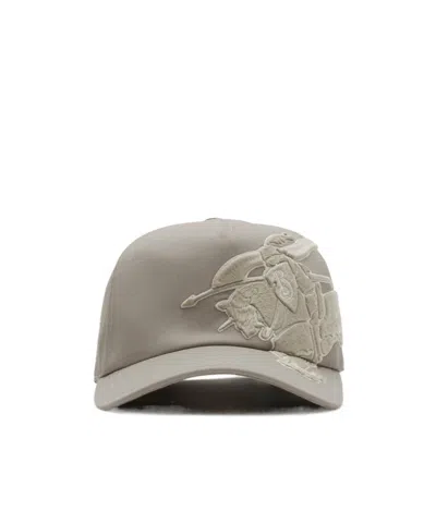 Burberry Cotton Baseball Cap In Gray