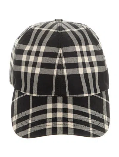 Pre-owned Burberry Cotton Baseball Cap W/tags In Black/neutrals