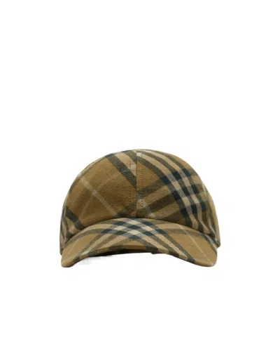 BURBERRY BURBERRY CHECK PRINTED BASEBALL CAP
