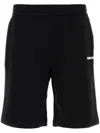 Burberry Raphael Logo Cotton Jersey Sweat Shorts In Schwarz