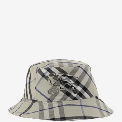 Burberry Cotton Blend Bucket Hat In Red