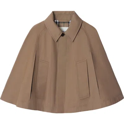 BURBERRY BURBERRY COTTON BLEND CAPE