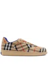 Burberry Checkered Low-top Padded Collar Sneakers