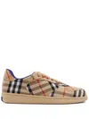 Burberry Checkered Low-top Padded Collar Sneakers