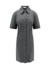 Burberry Straight-point Collar Cotton-blend Dress