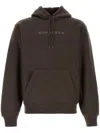 Burberry Hoodie Cotton Blend Drawstring In Braun
