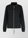 Burberry Cotton Blend Jacket Drawstring Hem