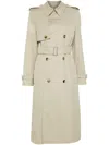 Burberry Trench Coat With Belted Waist And Epaulettes