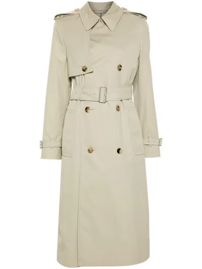 BURBERRY BURBERRY COTTON BLEND LONG TRENCH COAT