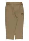 Burberry Cotton Blend Pants In Gray