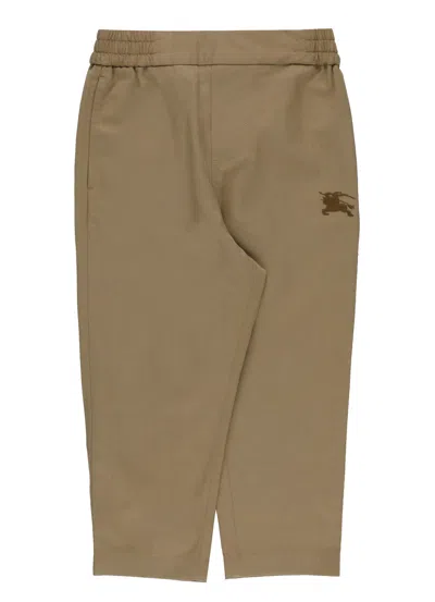 Burberry Kids' Cotton Blend Pants In Gray