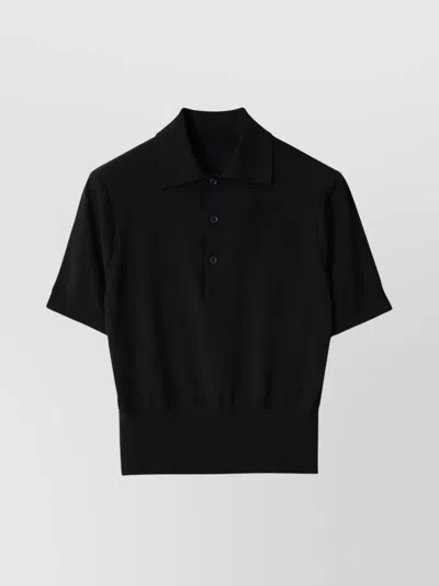 BURBERRY COTTON BLEND POLO SHIRT