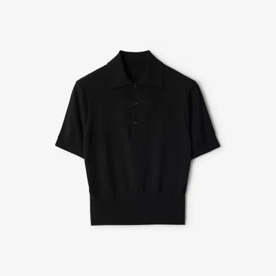 BURBERRY BURBERRY COTTON BLEND POLO SHIRT