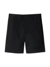 Burberry Childrens Cotton Blend Shorts In Black