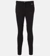 Burberry Cotton-blend Skinny Pants In Black