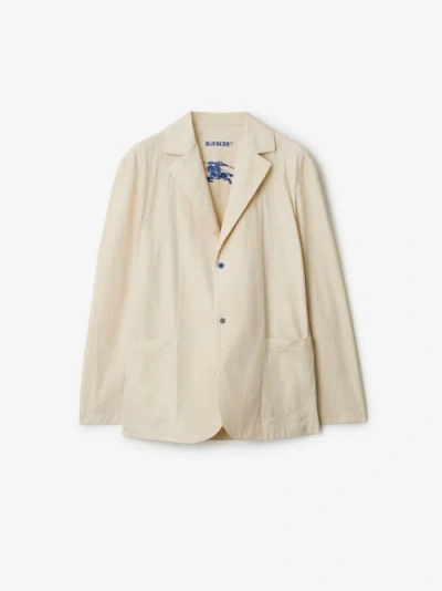 BURBERRY Cotton Blend Tailored Jacket