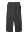 Burberry Cotton-blend Tailored Trousers In Coal Gray