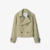 Burberry Women's Cotton Blend Trench Jacket In Skylark
