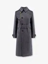 Burberry Cotton Blend Trench With Burrberry Check Lining