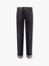 Burberry Cotton Blend Trouser With Metal Belt Loop