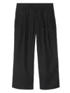 Burberry Pantaloni Morbidi Carven Con Ricamo Ekd In Misto Cotone Nero Bambino In Black