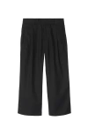 Burberry Pantaloni Morbidi Carven Con Ricamo Ekd In Misto Cotone Nero Bambino In Black