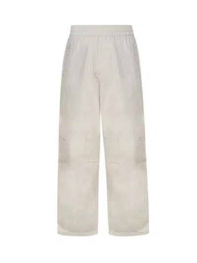 BURBERRY COTTON BLEND TROUSERS
