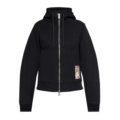 Burberry Cotton Blend Zip-up Sweatshirt