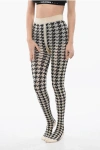 Burberry Houndstooth Pattern Jacquard Tights