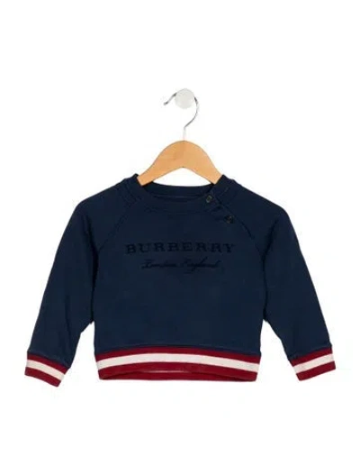Pre-owned Burberry Babies' Cotton Blue Casual Sweatshirt
