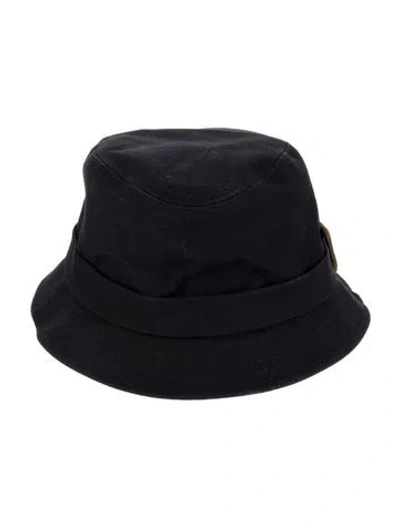 Pre-owned Burberry Cotton Bucket Hat In Black