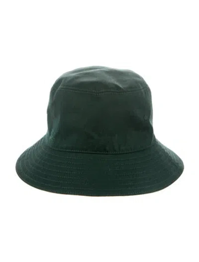 Pre-owned Burberry Cotton Bucket Hat In Green