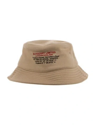 Pre-owned Burberry Cotton Bucket Hat In Neutral
