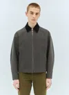 Burberry Men Cotton Canvas Jacket In Green