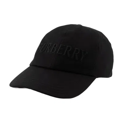 Burberry Cotton Cap In Black