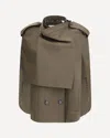 Burberry Women Cotton Cape In Brown