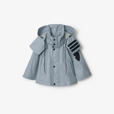 Burberry Cotton Capelet In Gale