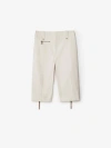 Burberry Cotton Capri Trousers In Quartz