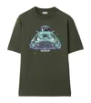 Burberry Cotton Car Print T-shirt In Green
