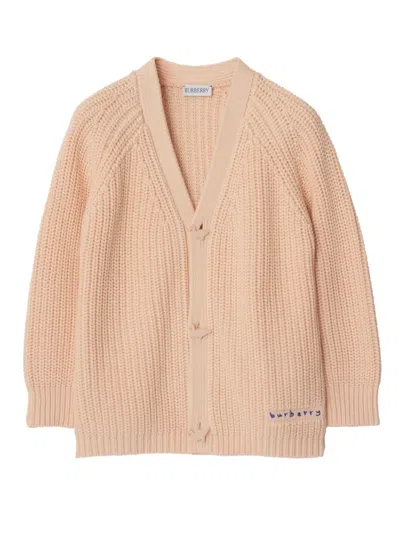 Burberry Kids' Cotton Cardigan In Pink