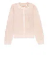 Burberry Childrens Ekd Cotton Cardigan In Pink