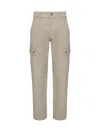 Burberry Men Cappuccino Cotton Cargo Pant In Brown