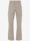 Burberry Men Cappuccino Cotton Cargo Pant In Brown