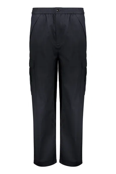 Burberry Cotton Cargo-trousers In Blue